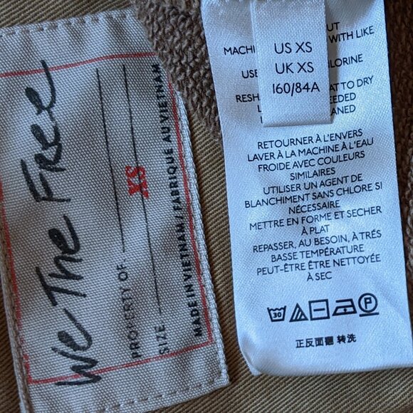 We the Free People Saturday Utility Jacket XS Brown Tan - Picture 5 of 9